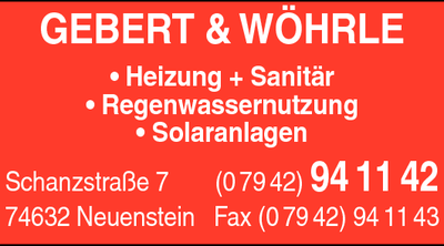 Kundenbanner Gebert & Wöhrle GmbH