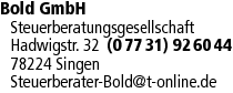 Logo Bold GmbH Steuerberater