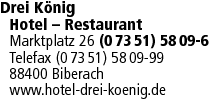 Logo Drei König Hotel - Restaurant
