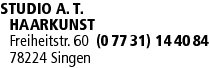 Logo STUDIO A. T. Haarkunst