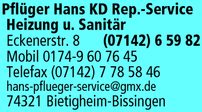 Kundenbanner Pflüger Hans