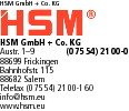Logo HSM GmbH + Co. KG