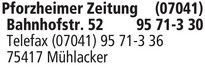 Pforzheimer Zeitung Logo