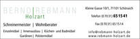 Rebmann Bernd Schreinerei Logo