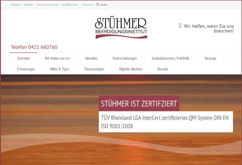 Bilder Beerdigungsinstitut Stühmer