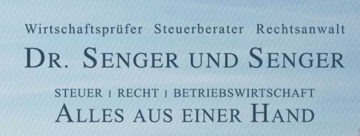 Dr. Senger und Senger, Wirtschaftsprüfer, Steuerberater, Rechtsanwalt Logo