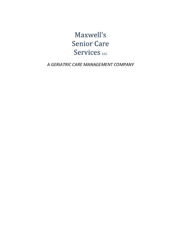 Images Maxwell's Senior Care Services LLC - A Geriatric Care Management Company