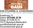 Holztechnik & Schreinerei Logo