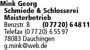 Mink Georg Logo