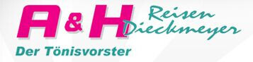 A & H Reisen Dieckmeyer Der Tönisvorster Logo
