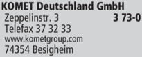 KOMET Deutschland GmbH Logo