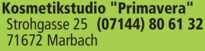 Primavera Kosmetikstudio Logo
