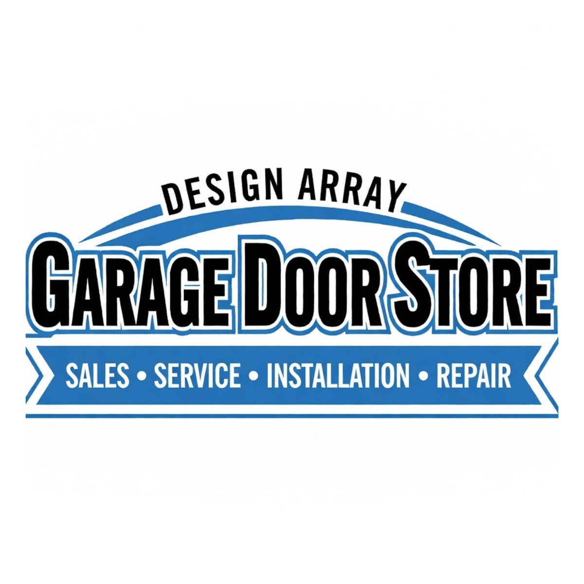 Design Array Garage Door Store Logo
