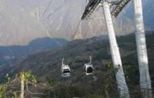 BUCARAMANGA, COLOMBIA - AUGUST 3: Cableway to the canyon of Chicamocha on August 3, 2013 in Bucaramanga, Colombia. &copy; 519 Graphic 
