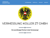 Vermessung Koller ZT GmbH website screenshot