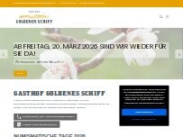 Website Screenshot GASTHOF GOLDENES SCHIFF