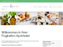 Website Screenshot Flughafen-Apotheke Wien KG Mag. pharm. Pfefferkorn