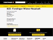 Website Screenshot Forstinger Wiener Neustadt