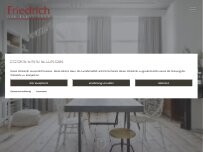 Website Screenshot Friedrich DER TAPEZIERER Adolf Friedrich