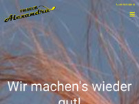 Alexandra Hummer - Modefriseur website screenshot