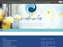 Ambulatorium für Physiotherapie E Wehrle GmbH website screenshot
