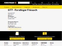 Website Screenshot Forstinger Friesach