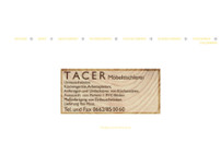 Tacer Möbeltischlerei website screenshot