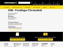 Website Screenshot Forstinger Fürstenfeld