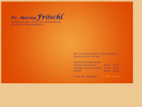 Dr. Marina Fröschl website screenshot