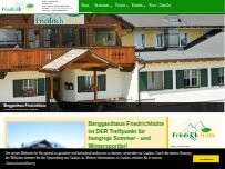 Website Screenshot Filzwieser's Berggasthaus Friedrichhütte