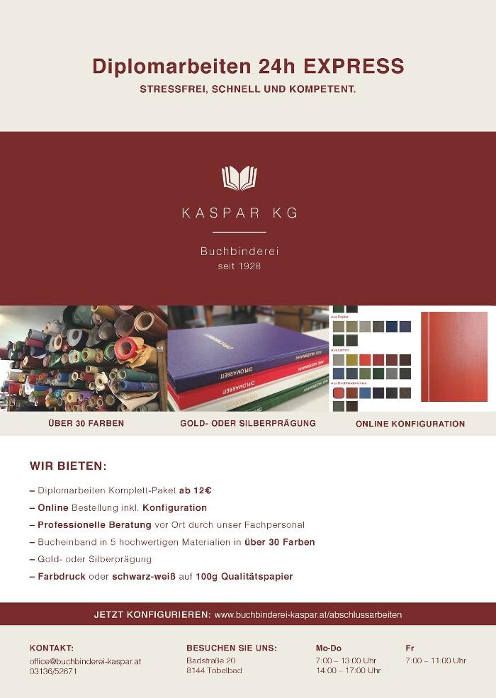 Bilder Buchbinderei Kaspar KG