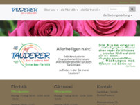 Gartenbau - Floristik Markus Tauderer website screenshot