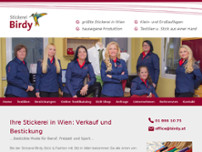 Birdy Stick & Fashion GmbH Gebietsvertretung Tirol website screenshot