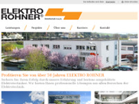 Elektro Rohner GesmbH website screenshot