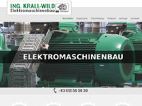 Krall & Wild Elektromaschinenbau GesmbH & Co KG website screenshot
