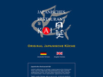 Japanisches Restaurant KAI website screenshot