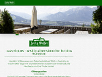 Alpengasthof Heiligwasser website screenshot