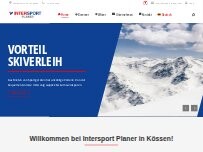 Website Screenshot INTERSPORT Planer