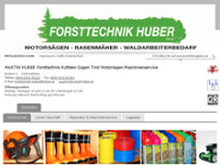 Forsttechnik Huber GmbH website screenshot