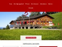 Website Screenshot Alpengasthof Brüggele