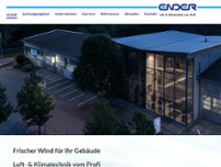 Ender Klimatechnik GmbH website screenshot