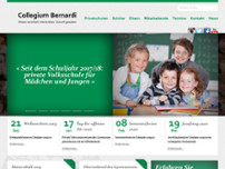 Collegium Bernardi - Privates Gymnasium Mehrerau website screenshot