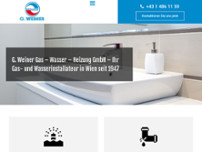 G. Weiner Gas - Wasser - Heizung Gesellschaft m.b.H. website screenshot