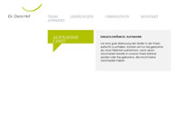 Dr. Doris Hof website screenshot