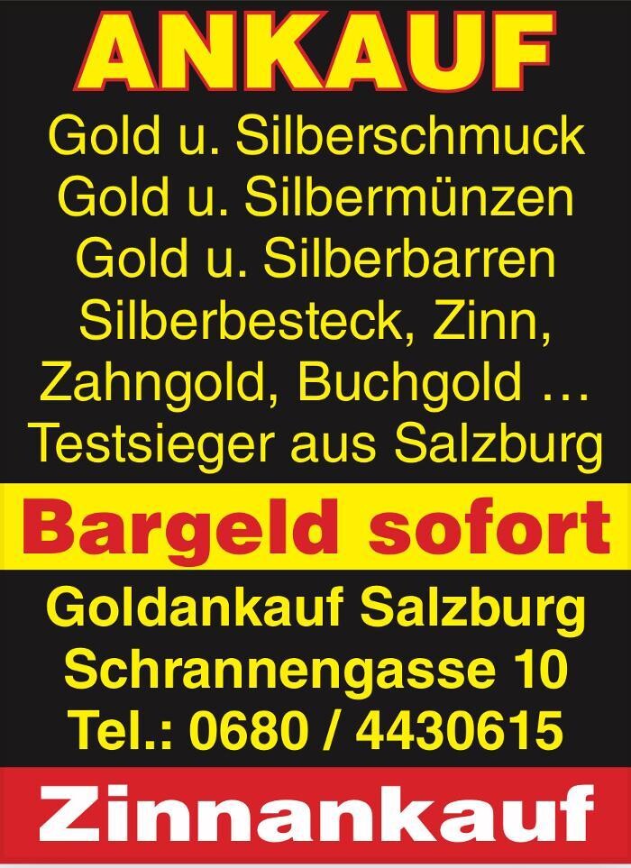 Bilder Seidl Peter Goldankauf Salzburg Testsieger bei Gold und Silberankauf