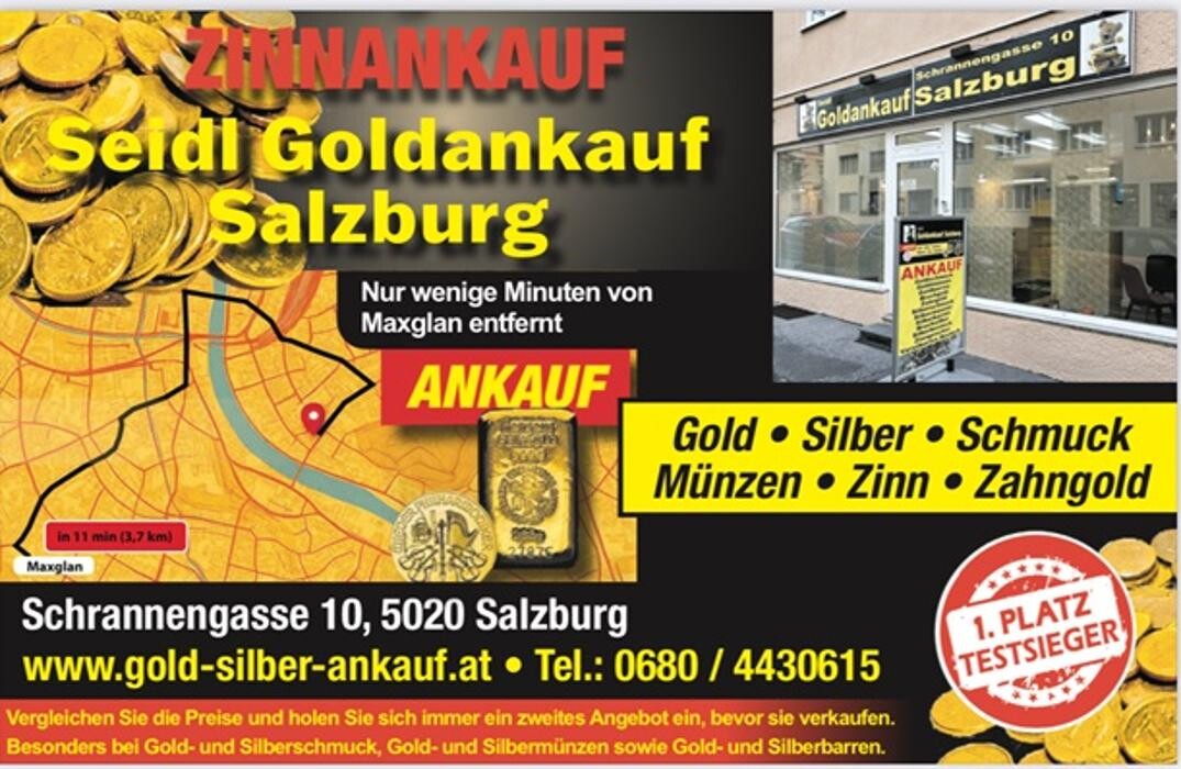 Bilder Seidl Peter Goldankauf Salzburg Testsieger bei Gold und Silberankauf
