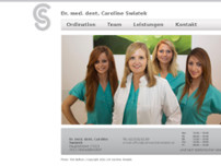 Dr. med. dent. Caroline Swiatek website screenshot