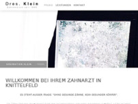 Zahnarzt Dr. Peter Klein, BA website screenshot