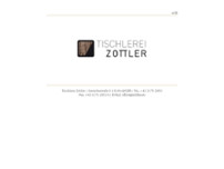 Tischlerei Zottler website screenshot