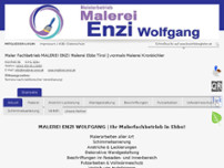 Meisterbetrieb - Malerei Enzi Wolfgang website screenshot